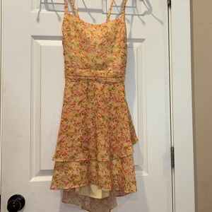 Morgan & Co. Peach Pink Floral Dress